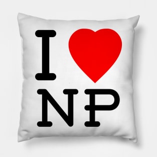 I Love NP (Newport) Pillow