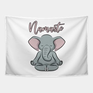 Namaste Elephant Tapestry