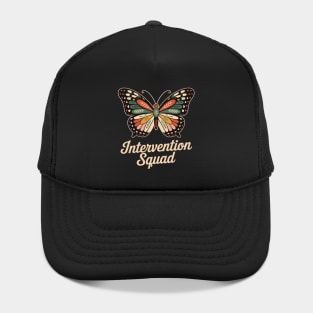 Cute Butterfly Intervention Squad Early Intervention Teacher Hat
