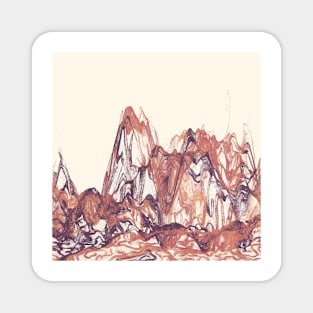 Bugged mountains Magnet