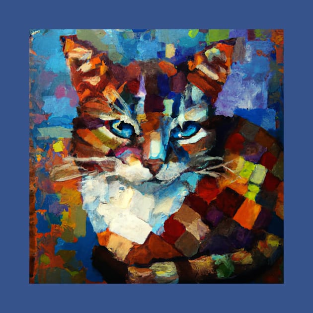 Portrait of a Patchwork Cat by Star Scrunch