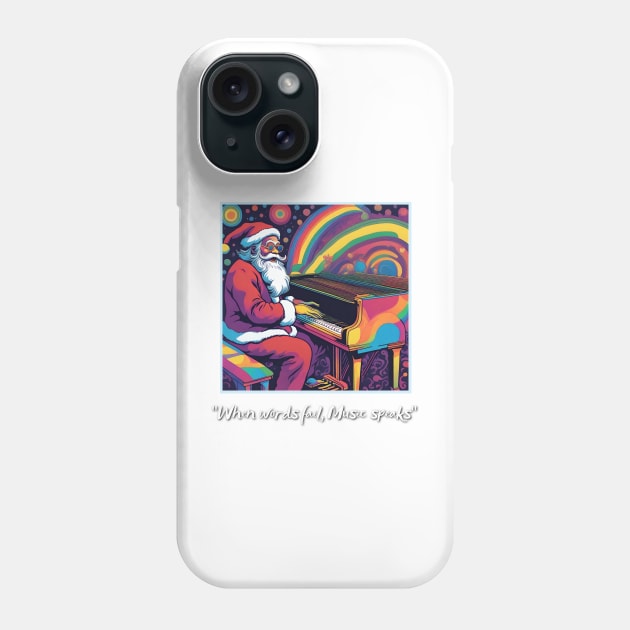 Christmas Piano Phone Case by CryptoWhole