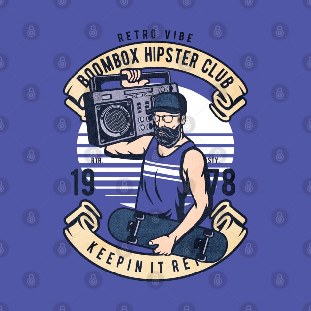 Boombox Hipster club by Tempe Gaul
