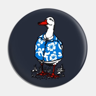 Hawaiian Shirted Duck Pin