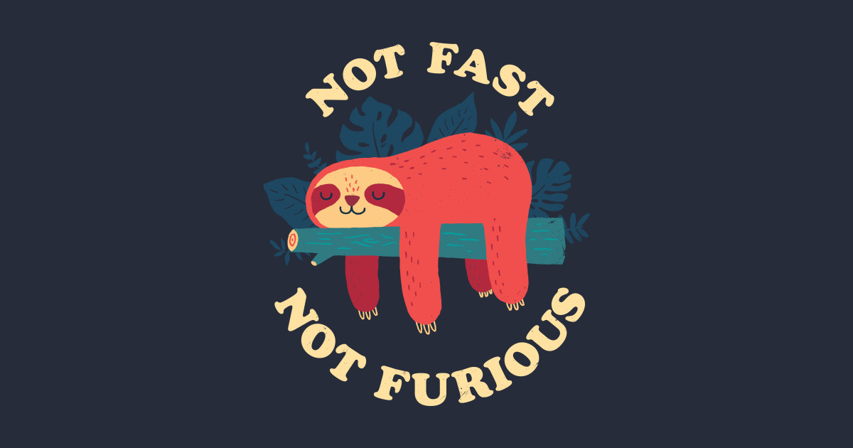 Sloth: Not Fast Not Furious Sloth T Shirt TeePublic