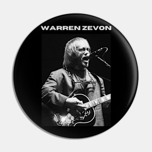 Warren Zevon Pin