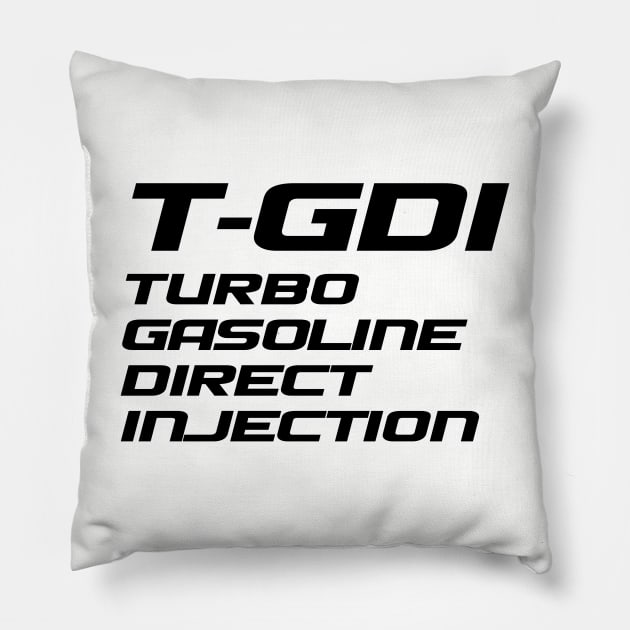 T-GDI (1) (black) Pillow by CarEnthusast