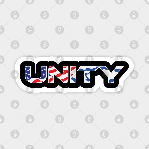 Unity. Israel and America Magnet by Proud Collection