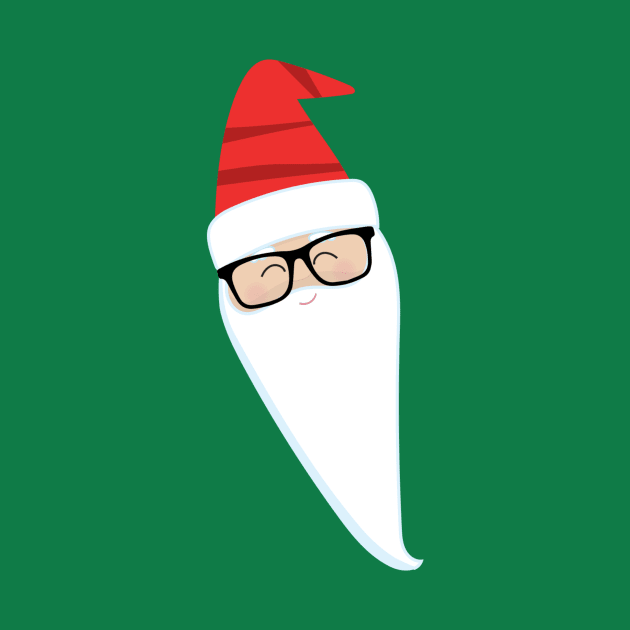 Long Face Santa Wearing Glasses by DANPUBLIC