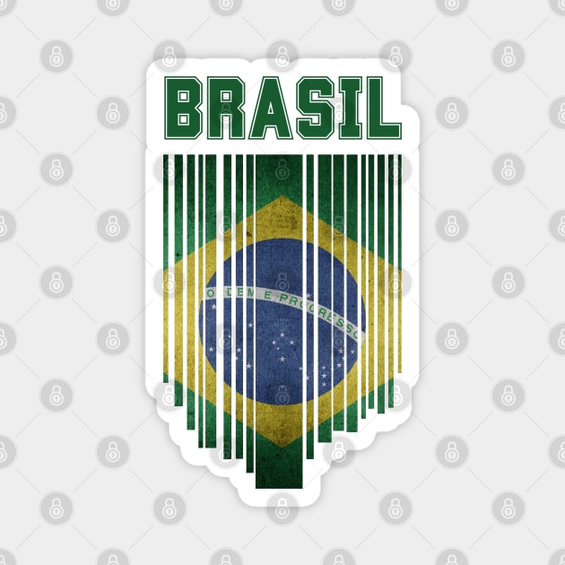 Brazil flag, brazilian flag Magnet by eka123