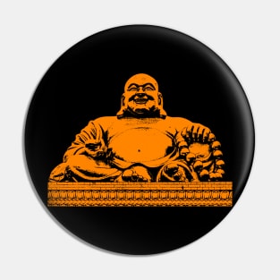 Buddha Art Orange Color Pin