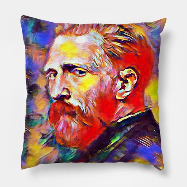 Vincent Van Gogh Pillow by Sanzida Design