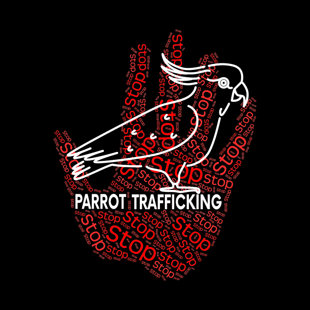 Cockatoo Parrot Stop Trafficking by Einstein Parrot