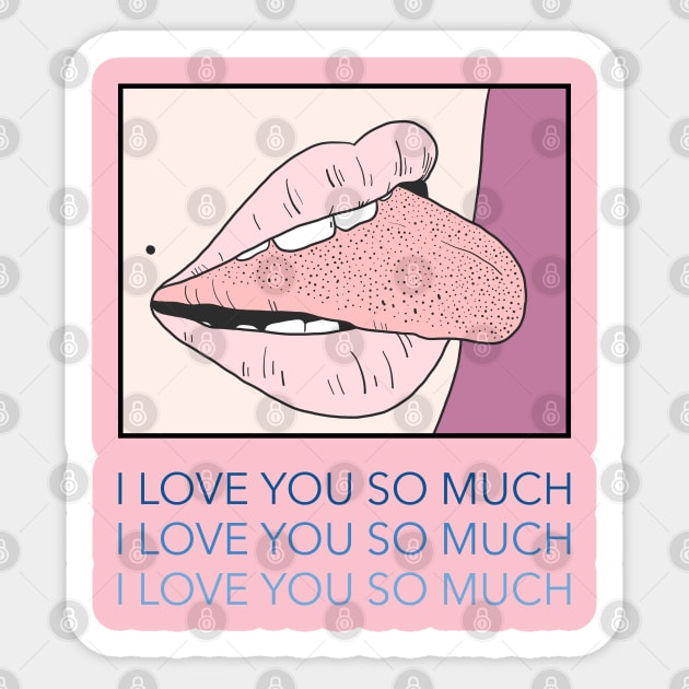 i love you so much Sticker