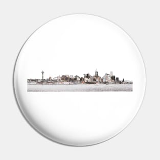 Seattle skyline edges Pin