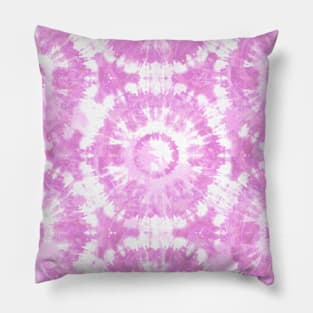 Pink and White Tie Dye Batik Pillow