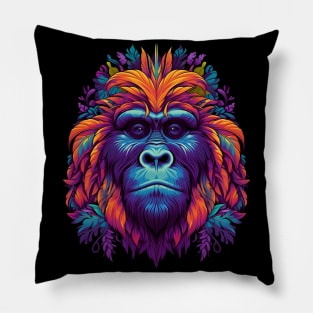 Funky Hippie Gorilla Pillow