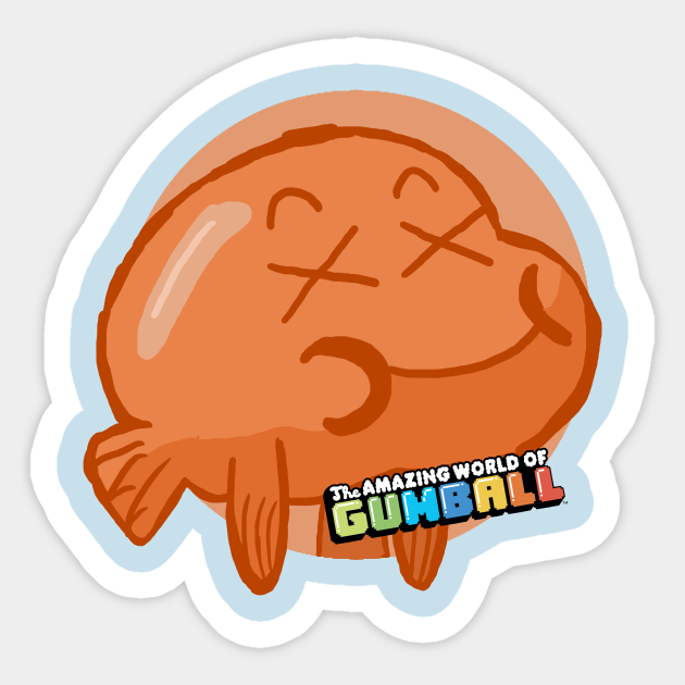 Amazing World Of Gumball Darwin Fan Art The Amazing World Of Gumball Sticker Teepublic Anime vs cartoon cartoon fan cartoon games cartoon characters as humans character art character design anime version fanart. amazing world of gumball darwin fan art