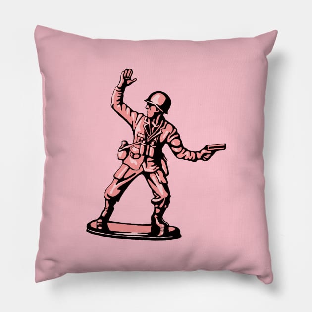 Army Man Pillow by illustravery