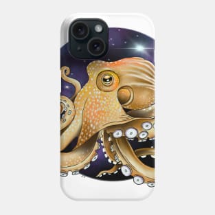 Octopus Galaxy Nebulae Stars Art Phone Case