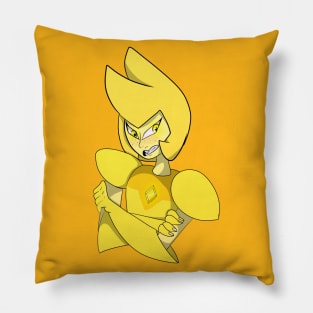 Yellow Diamond Pillow