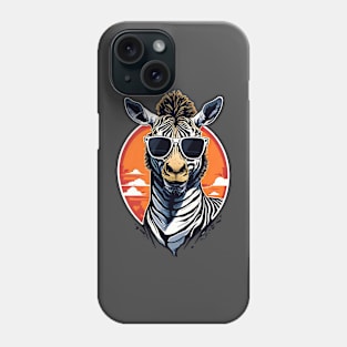 Funny Zebra art animal lover Phone Case