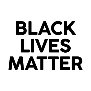 black lives matter (black logo) T-Shirt