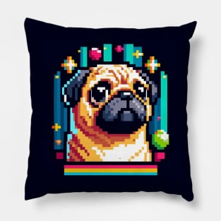 Pixel Pug Pillow