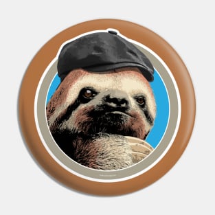 Sloth (in Baker Boy hat) Pin