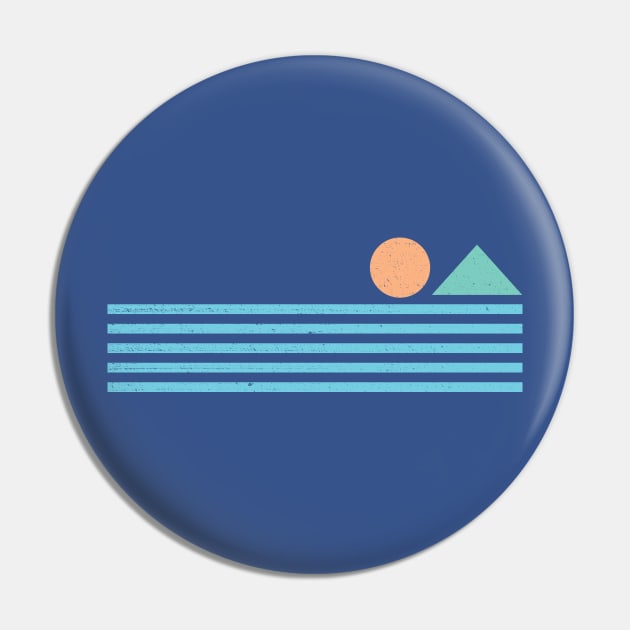 Retro sunrise Pin by Vanphirst