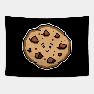 Cute and Happy Chocolate Chip Cookie with a Smiley Face Gift - Cookie Tapestry