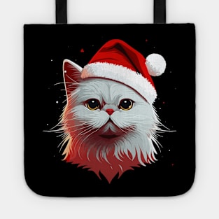 Cute Ugly Christmas Cat Gift Funny Cat Christmas Tote