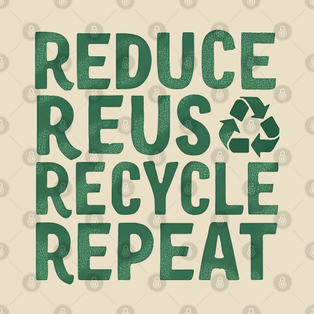 Reduce Reuse Recycle Repeat by NomiCrafts