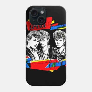 Vintage Styled 80s A-Ha Design (on black) Phone Case