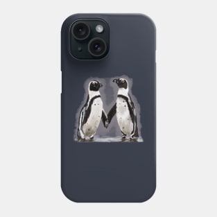 Just a penguin couple Phone Case