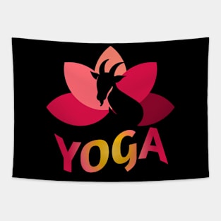 Ziegen Yoga Goat Yoga Tapestry