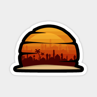 Sunset Vintage Magnet