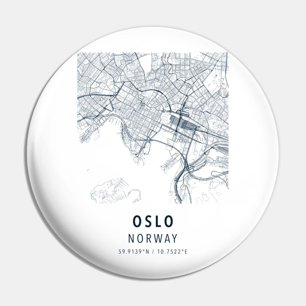 oslo norway simple map Pin by boy cartograph