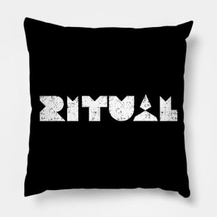 Ritual - A typographic creative design Pillow