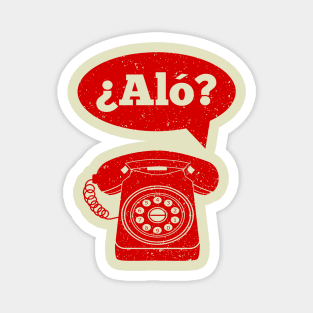 Alo Spanish Telephone Greeting Magnet