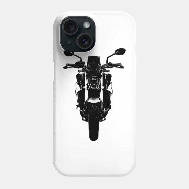 GSX S1000 Front View Sketch Art Phone Case by KAM Std
