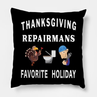 Thanksgiving Tradesman Contractor Repairman Home. Pillow