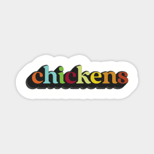 chickens with a dark side Magnet