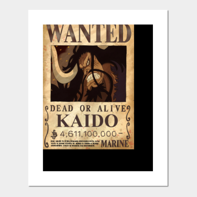 Kaido Bounty One Piece Posters And Art Prints Teepublic