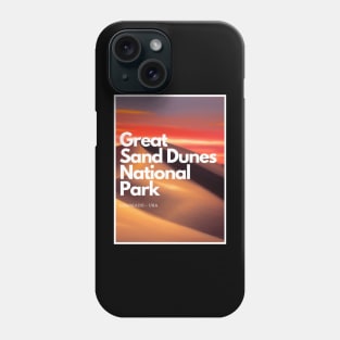 Great Sand Dunes National Park hike Colorado United States Phone Case