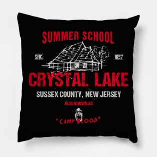 Crystal Lake summer school Pillow