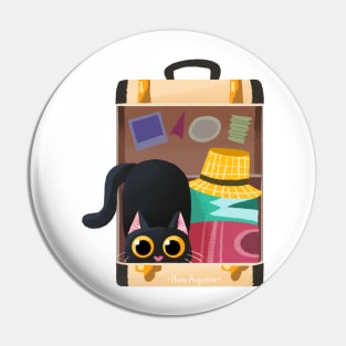 Travelling cat Pin