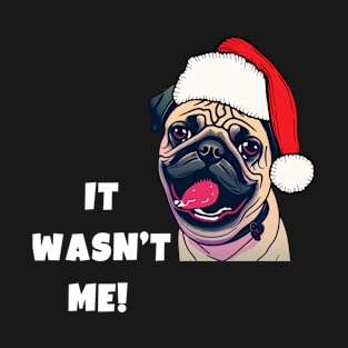 It wasn't me! Santa Dog T-Shirt