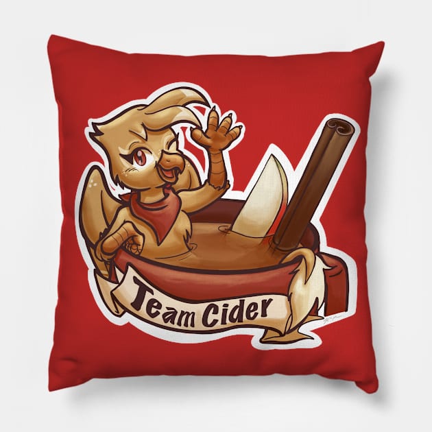 Team Cider TrotCon Online Pillow by CatScratchPaper