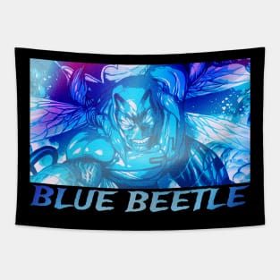 Blue scarab Beetle Tapestry